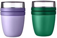 Mepal Lunchbox Lunchpot Ellipse Mixed 500ml Vivid Green/Lilac f&uuml;r unterwegs,