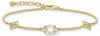 THOMAS SABO Armband A1978-445-14 Armband Damen Perle mit Sternen Silber...
