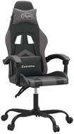 vidaXL Gaming-Stuhl Gaming-Stuhl Drehbar Schwarz und Grau Kunstleder (1 St)