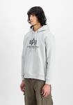 Hoodie ALPHA INDUSTRIES "Basic Hoodie BL", Herren, Gr. XS, grau (pastel grau),