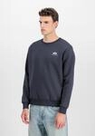 Sweater ALPHA INDUSTRIES "Basic Sweatshirt SL", Herren, Gr. L, blau (navy),