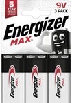 Energizer Energizer Max Alkaline E-Block Batterie 9 V, 3er Batterie