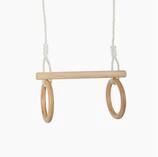 Small Foot Turnring Trapez mit Turnringen aus Holz (packung, spar set), Dank der