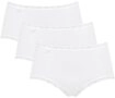 sloggi Midislip 24/7 Cotton Lace (3er Pack) mit zarter Spitze, Baumwollmischung.