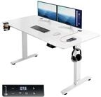 Casaria Schreibtisch, H&ouml;henverstellbar Elektrisch 140x60cm LCD- Display...
