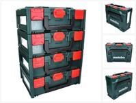 metabo Werkzeugkoffer metaBOX 145 Set 4x System Werkzeug Koffer Stapelbar 396 x...