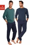 le jogger&reg; Pyjama (Packung, 4 tlg., 2 St&uuml;ck) Schlafanazug lang im...