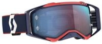 Scott Motorradhelm-Visier Scott Goggle Prospect retro blau / rot / blue chrome...