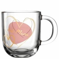 LEONARDO Tasse Emozione Beste Mama, 400 ml, Kalk-Natron-Glas