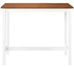 vidaXL Esstisch, Bartisch Massivholz 108 x 60 x 91 cm