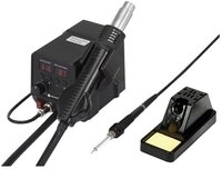TOOLCRAFT L&ouml;tkolben SMD Hei&szlig;luft Reparaturstation 2-in-1 TO-4861965
