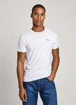 Rundhalsshirt PEPE JEANS, Herren, Gr. XL, wei&szlig;, Jersey, Obermaterial: 95% Baumwolle,