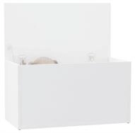vidaXL Truhe Wei&szlig; Truhe Spielzeugtruhe Holztruhe Aufbewahrungstruhe 84x42x46...