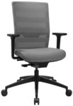 TOPSTAR B&uuml;rostuhl SITNESS AIRWORK, Grau, Schwarz, Polyester, 3D-Armlehnen,
