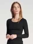 CALIDA Langarmshirt Natural Comfort elastisch, weich, lang&auml;rmelig,