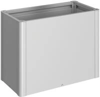Biohort Hochbeet 1x0,5 silber-metallic, 102x53x77 cm, extrem langlebig, aus Metall