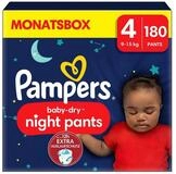 Pampers Windeln Monatsbox baby-dry night pants, Gr.4 (9-15 kg) 180 St&uuml;ck