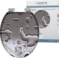 Sch&uuml;tte WC-Sitz Grey Steel, mit Absenkautomatik und Holzkern, MDF