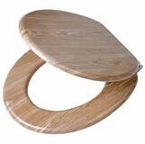 Tiger WC-Sitz Scaffold Wood WC-Brille SoftClose MDF Eiken, SoftClose