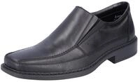 Slipper RIEKER, Herren, Gr. 44, schwarz, Leder, Synthetik, Schuhe Slipper,