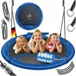 KESSER Nestschaukel, Nestschaukel Tellerschaukel H&auml;ngeschaukel Rundschaukel blau 120