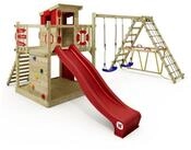 Wickey Spielturm Smart Surf &ndash; Abenteuer-Stelzenhaus mit Schaukel & Rutsche, Perfekt