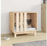 vidaXL Hundeh&uuml;tte vidaXL Hundeh&uuml;tte Natur 60 x 45 x 57 cm