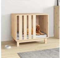 vidaXL Hundeh&uuml;tte vidaXL Hundeh&uuml;tte Natur 60 x 45 x 57 cm