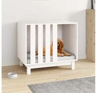 vidaXL Hundeh&uuml;tte vidaXL Hundeh&uuml;tte Wei&szlig; 60 x 45 x 57 cm