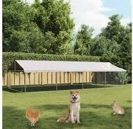vidaXL Hundezwinger vidaXL Outdoor-Hundezwinger mit Dach 600x300x150 cm
