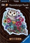 Ravensburger Puzzle Wooden, Geheimnisvolle Eule, 150 Puzzleteile, Made in Europe