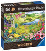 Ravensburger Puzzle Wooden, Wilder Garten, 500 Puzzleteile, Made in Europe,...