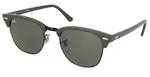 Ray-Ban Sonnenbrille Ray-Ban Clubmaster RB3016 1367B1 Grey On Black Dark Grey grau 51