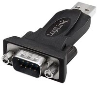 LogiLink USB-A 2.0/ M zu DB9/ M (RS232) USB-Adapter, Mac OS, Linux und Windows,