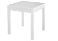 ERST-HOLZ K&uuml;chentisch Wei&szlig;er Tisch 75 x 75 x 76,5 cm Esstisch Massivholztisch
