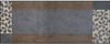 Wash+Dry Fußmatte grau/braun-beige/blau 75x190 cm