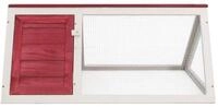 vidaXL Kleintierstall, Kleintier-/Kaninchenstall Rot Holz