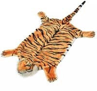vidaXL Teppich 144 cm Teppich Tigerfell Pl&uuml;sch 144 cm Braun f&uuml;r gem&uuml;tliches