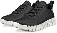 Slip-On Sneaker ECCO "GRUUV W", Damen, Gr. 36, schwarz, Leder, Schuhe Slip-On