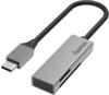 Hama USB-Kartenleser, USB-C, USB 3.0, SD/microSD, Alu (00200131) Speicherkarte