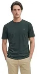 Marc O'Polo T-Shirt T-shirt, short sleeve, logo print, ribbed collar blau L (50)