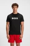 Strandshirt BOSS "T-Shirt RN", Herren, Gr. XL, schwarz (schwarz 001), Jersey,