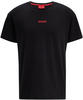 HUGO Rundhalsshirt Linked T-Shirt mit Hugo Logo-Schriftzug auf der Brust,...