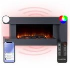Klarstein Elektrokamin Studio Light & Fire, elektrischer Kamin mit Heizfunktion