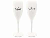 Koziol Superglas Cheers No. 1 Champagnerglas Love Edition Set van 2 Stuks
