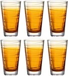 LEONARDO Longdrinkglas VARIO STRUTTURA, 6-tlg., Glas, 280 ml, 6-teilig