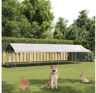 vidaXL Hundezwinger vidaXL Outdoor-Hundezwinger mit Dach 600x200x150 cm