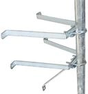 PremiumX SAT-Halterung Mauerhalter 50cm Stahl SAT Wandabstandshalter