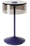 SIGOR LED Tischleuchte Akku-Glasleuchte NUMOTION pflaumenblau, Dimmbar, LED fest