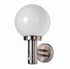 Lindby Au&szlig;en-Wandleuchte Nada, Edelstahl Alu IP44mit Bewegungsmelder, 1 x 60 W